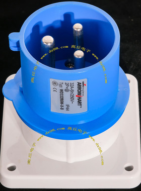 COOPER WD332B6W-X-B 32A-6h/250V 2P+地 IP44 防水 3线 238 239