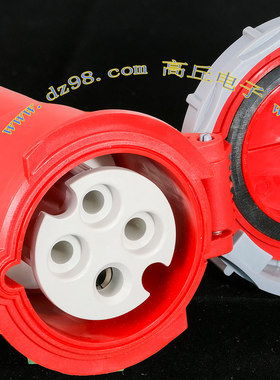 COOPER WD432C3W-Y-B 32A-3h/250V 3P+地 IP67 防水 4线 母插头