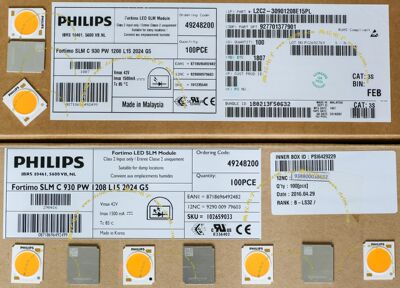 原装 PHILIPS 1208L152024 LED cob 3000K 4000K 广角 照明灯片