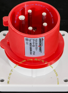 COOPER WD516B6W-X-B 16A-6h/415V 3P+N+地 IP44防水 5线 252 253