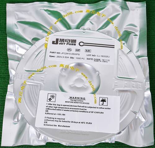 集电通 JDT FUSE JFC2410-0500FS 250V 0.5A JF500mA 贴片保险丝