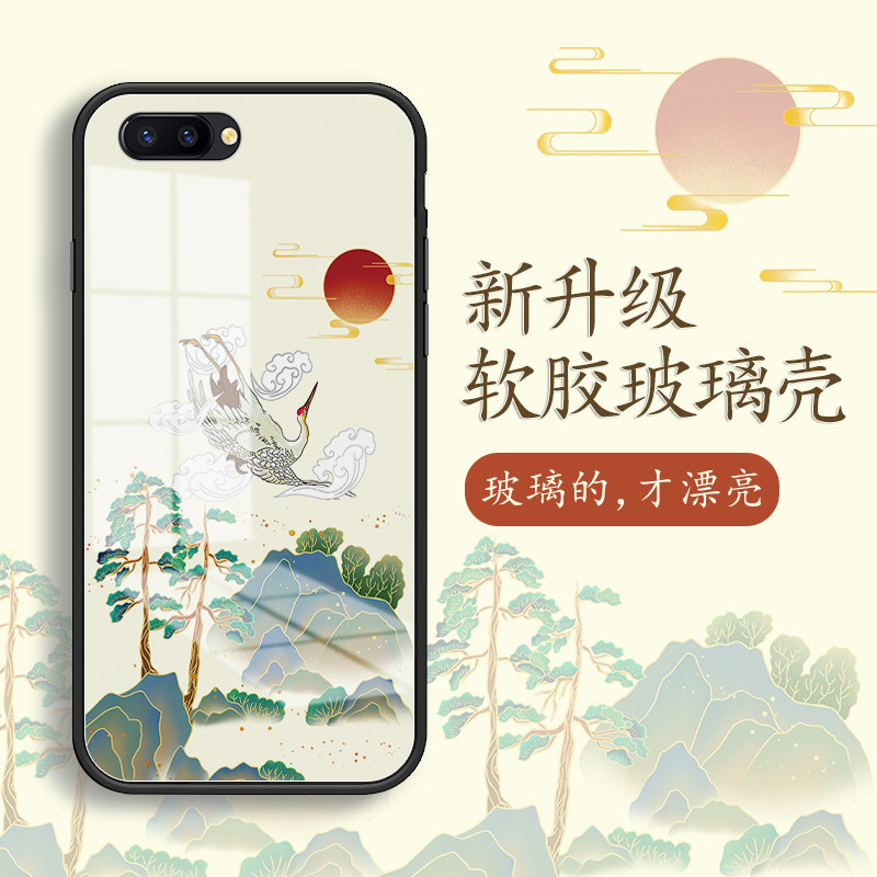 适用oppor11手机壳新款玻璃全包防摔r11plus保护套r9s简约男个性创意