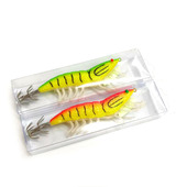 软脚虾带响珠木虾鱿鱼钩墨鱼钩荧光龙虾路亚假饵钓章3.5