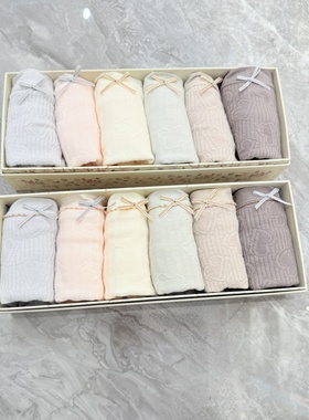 秘语新款女士内裤·焙想空间提花莫棉舒适中腰平角裤62106/62107