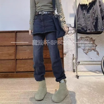 高腰牛仔裤裙裤女2025新款