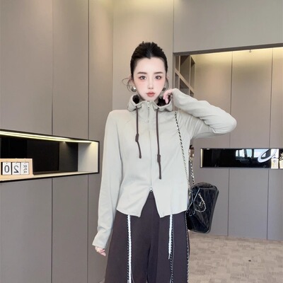 纯色连帽衫女款2025新款