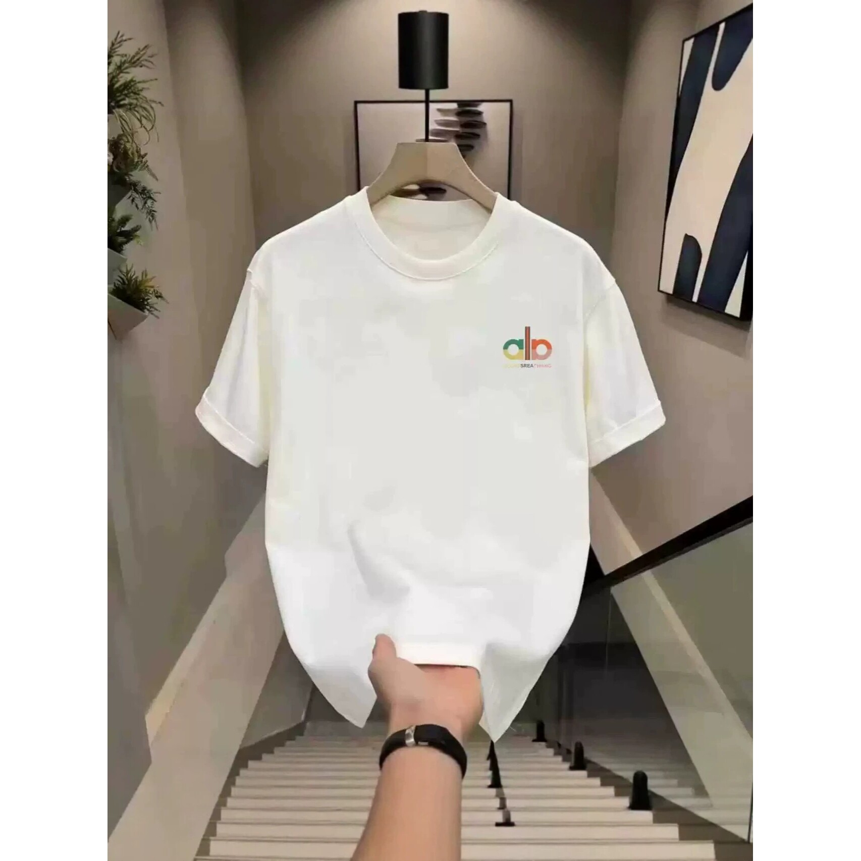 外贸剪标折扣尾单重磅情侣短袖t恤男女潮牌衣服宽松潮流半袖体恤