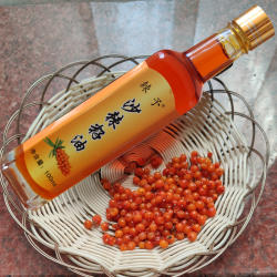 沙棘油中国小果野生沙棘籽油建平特产冷榨玻璃瓶100ml精品包邮