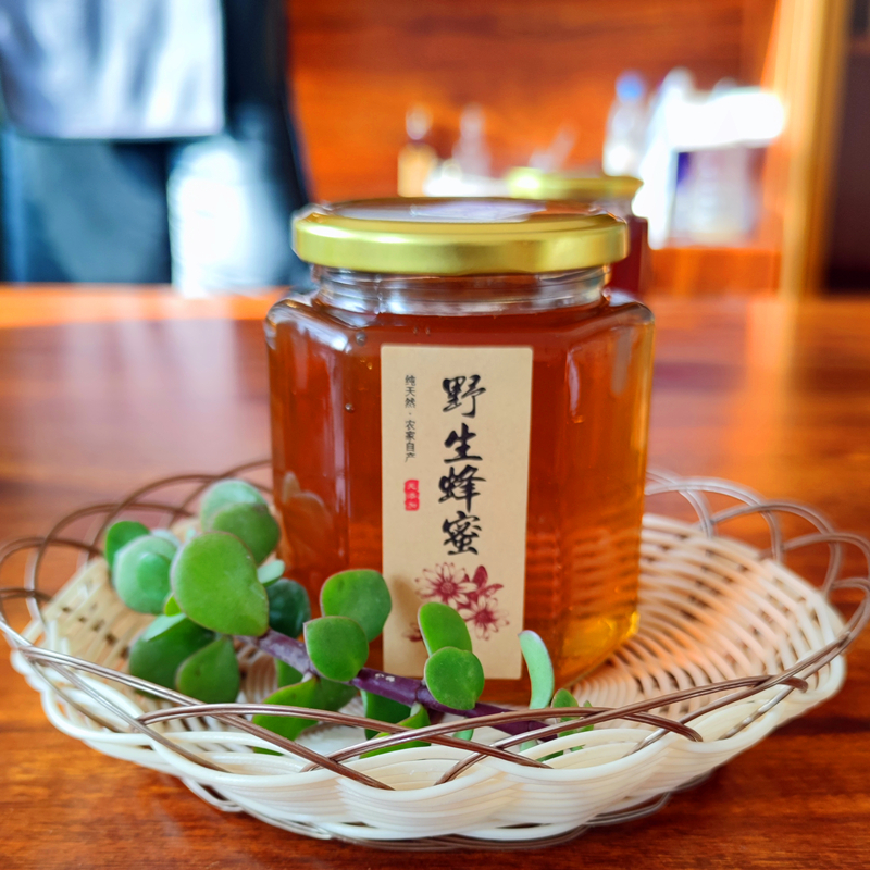 百花蜜槐花蜜枣花蜜农家纯蜂蜜玻璃瓶装蜂蜜500克包邮