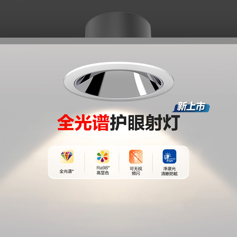 嵌入式客厅led筒灯飞利浦