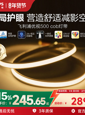 【新品上市】飞利浦低压灯带COB全局护眼led24V灯条家装吊顶线形