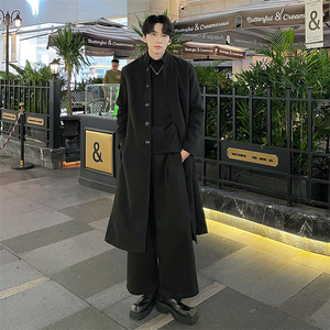 男秋冬长款妮子大衣风衣立领风大衣Y145P135加棉P145控价168
