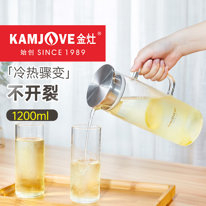 耐高温玻璃玻璃耐高温冷水壶套装