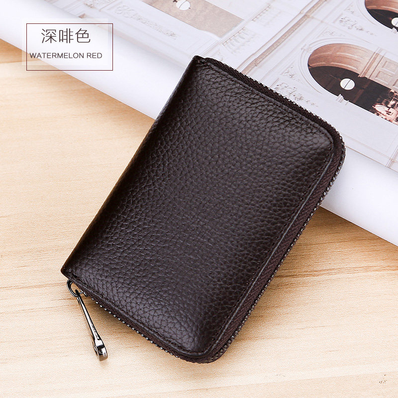 卡包男真皮多卡位证件位皮套大容量银行卡夹小巧女卡套名片卡片包