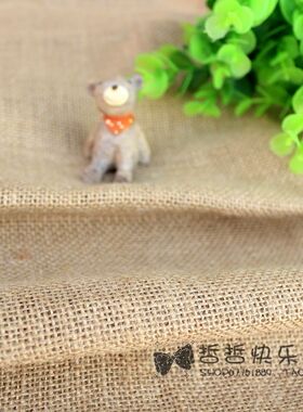 百搭黄色粗麻布拍摄拍图拍照背景布拍摄道具 40*50cm