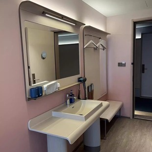 汉庭酒店3.51版4.0版大床双床套房酒店桌子床头柜家具全套定制