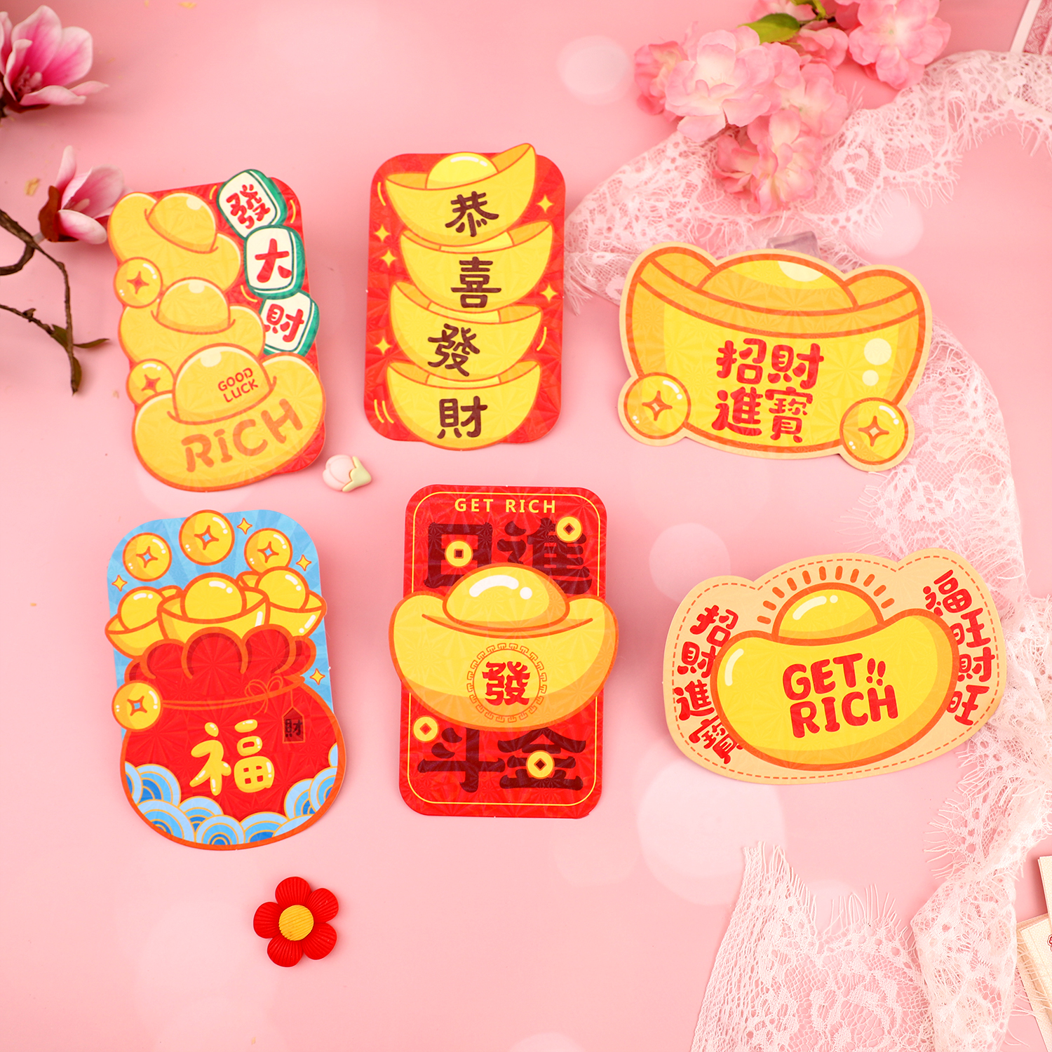 60个混款卡通漫威个性创意利是封过年春节新款立体红包马年压岁袋