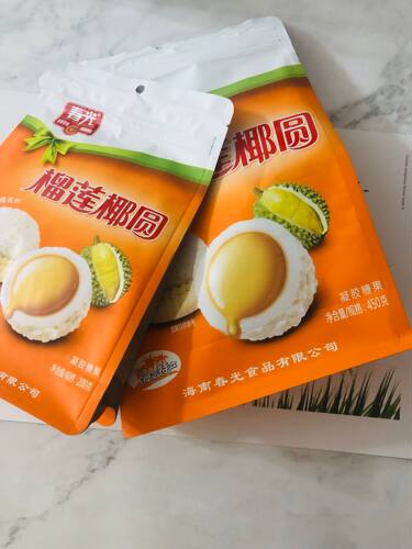 春光海南特产450克凝胶糖果榴莲