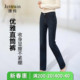 新款 子长裤 高腰加绒牛仔裤 加长高弹女士裤 女直筒大码 捷纯2026冬季