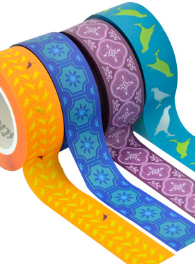 N次贴(stickn)34057 可再贴花样胶带/手帐装饰胶带索引标签-印花（16mmx10M/45*12mm）颜色随机1卷