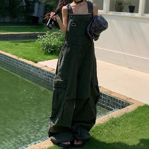 送退货宝！复古松弛感工装背带裤