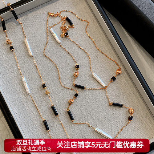 牙签巴洛克珍珠项链女