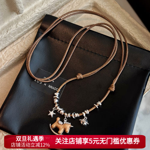 马上有钱小马毛衣链女