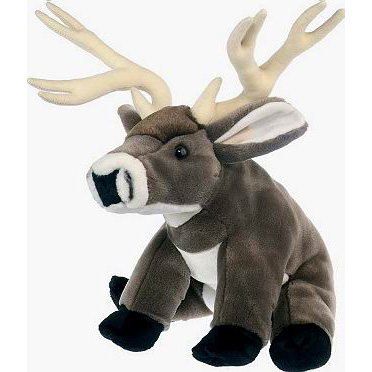 （代购）美国wild republic仿真骡鹿mule deer毛绒玩具公仔