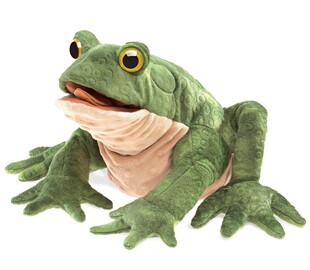 （现货包邮）美国folkmanis仿真招财进宝蟾蜍毛绒玩具公仔手偶