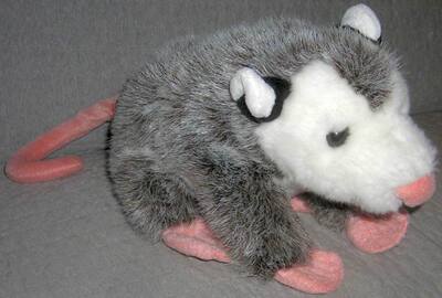 （代购）美国wild republic仿真负鼠opossum毛绒玩具公仔