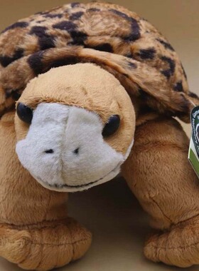 （代购）美国wild republic仿真豹纹陆龟turtle毛绒玩具plush toy