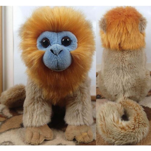 （代购）英国nature planet仿真川金丝猴monkey毛绒玩具plush toy