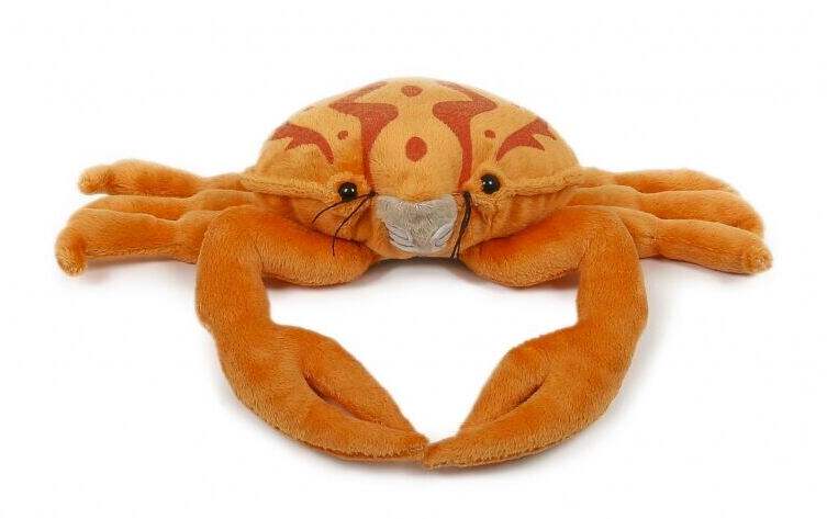 （代购）仿真黄道蟹面包蟹edible crab毛绒玩具公仔