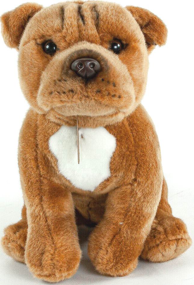 （代购）德国teddy hermann仿真斯坦福斗牛㹴犬狗狗毛绒玩具公仔