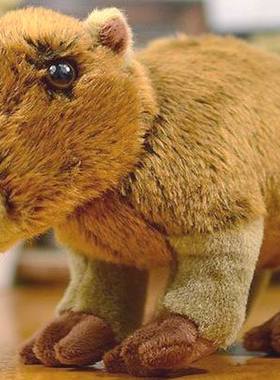 （代购）德国uni-toys仿真水豚capybara毛绒玩具公仔