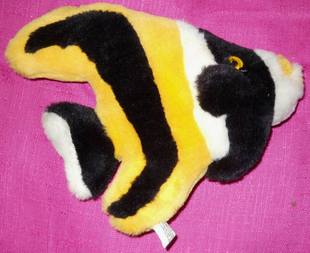 （代购）仿真马夫鱼关刀鱼longfin bannerfish毛绒玩具公仔