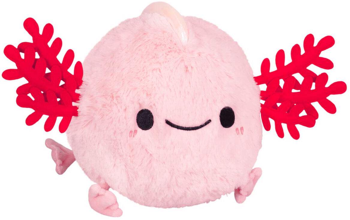 （代购）美国squishable仿真美西钝口蝾螈六角恐龙鱼毛绒玩具公仔
