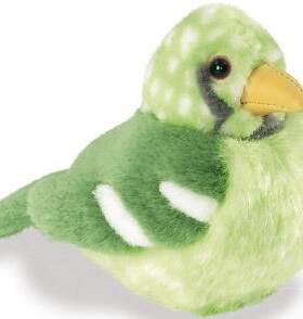 （代购）美国wild republic仿真绿绣眼鸟white eye毛绒玩具公仔