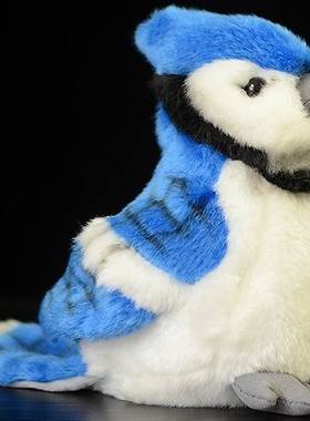 （代购）英国cabin critter仿真冠蓝鸦bluejay毛绒玩具公仔