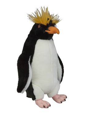 （代购）仿真跳岩企鹅rockhopper毛绒玩具公仔