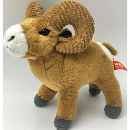 （代购）美国wild republic仿真小号大角羊bighorn毛绒玩具公仔