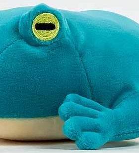 （代购）仿真孔雀蓝色金睛猪鼻蛙frog毛绒玩具公仔
