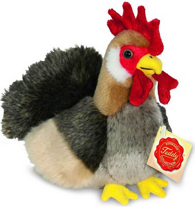 （代购）德国teddy hermann仿真公鸡cock毛绒玩具公仔
