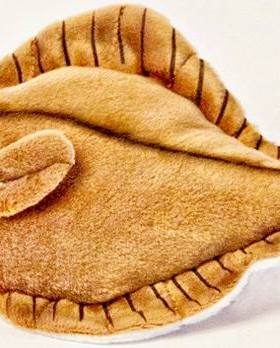 （代购）英国cabin critter仿真小号比目鱼flatfish毛绒玩具公仔