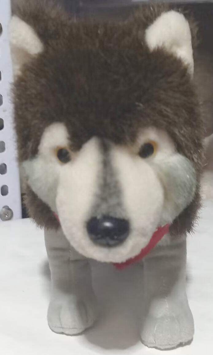 （定做）仿真阿拉斯加内陆狼wolf毛绒玩具公仔
