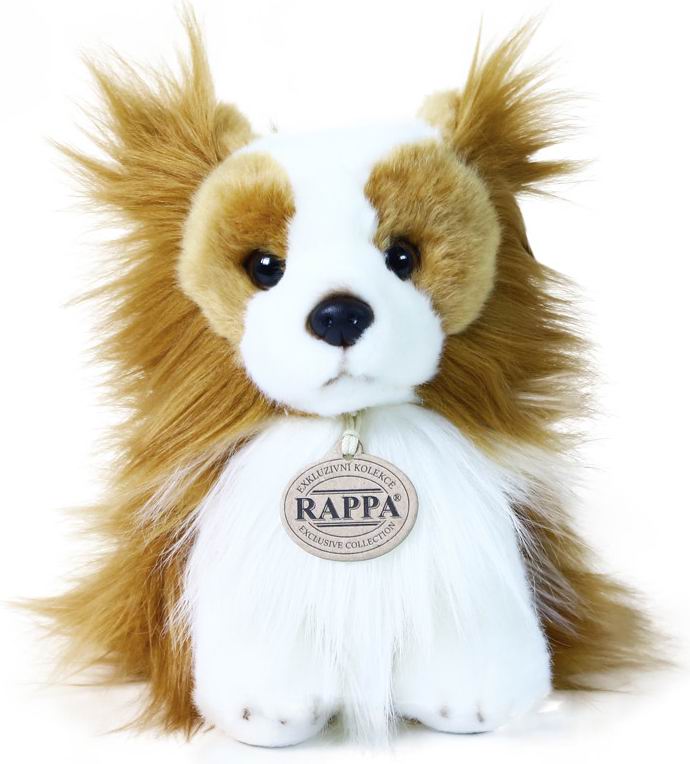 （代购）rappa仿真蝴蝶耳犬巴比伦犬狗狗papillon毛绒玩具公仔