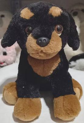（定做）仿真坐姿罗威纳犬狗狗rottweiler毛绒玩具公仔