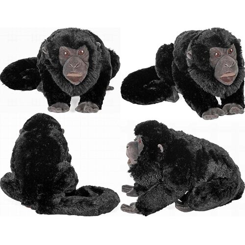 （代购）美国wild republic仿真黑吼猴howler monkey毛绒玩具公仔
