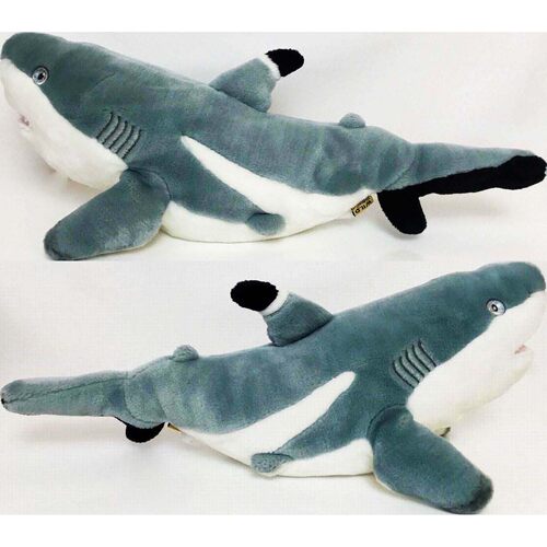 （代购）美国wild republic仿真黑边真鲨shark毛绒玩具公仔