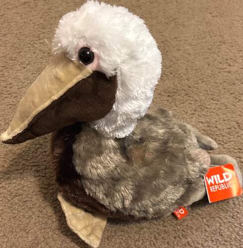 （代购）美国wild republic褐鹈鹕塘鹅pelican毛绒玩具plush toy